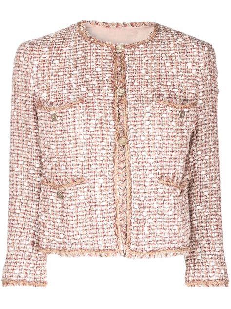 white tweed chanel jacket|pre owned chanel jackets.